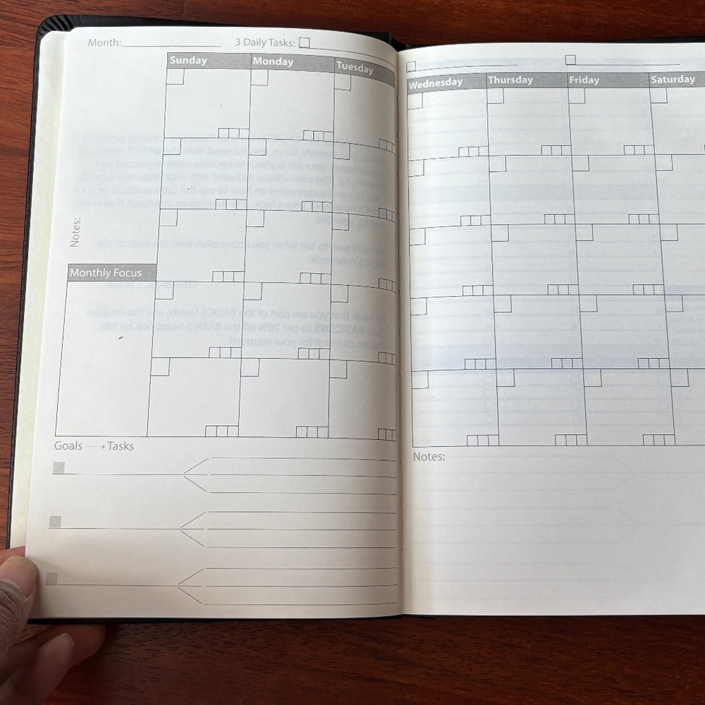 BASICS Notebook and Calendar